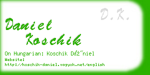 daniel koschik business card